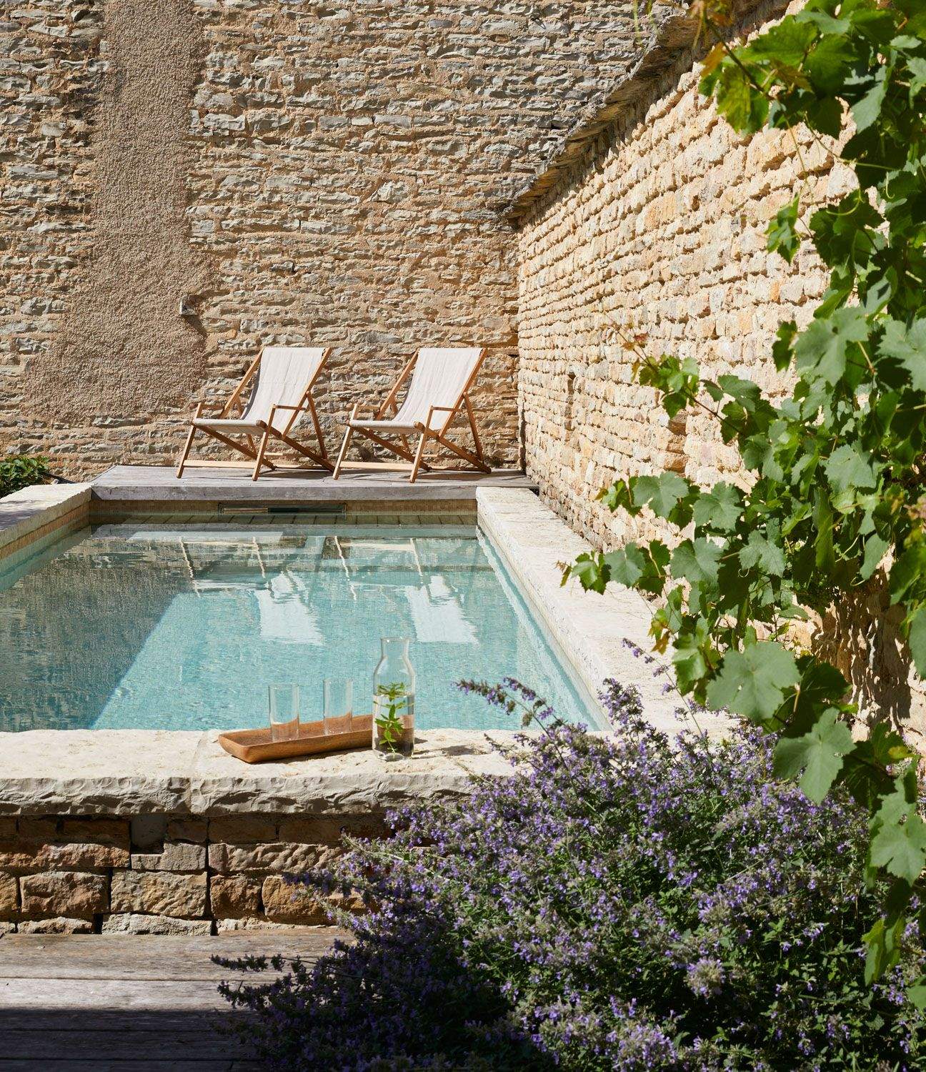 Pool La Maison de Pommard Boutique Hotel Luxury Guest Rooms in Burgundy
